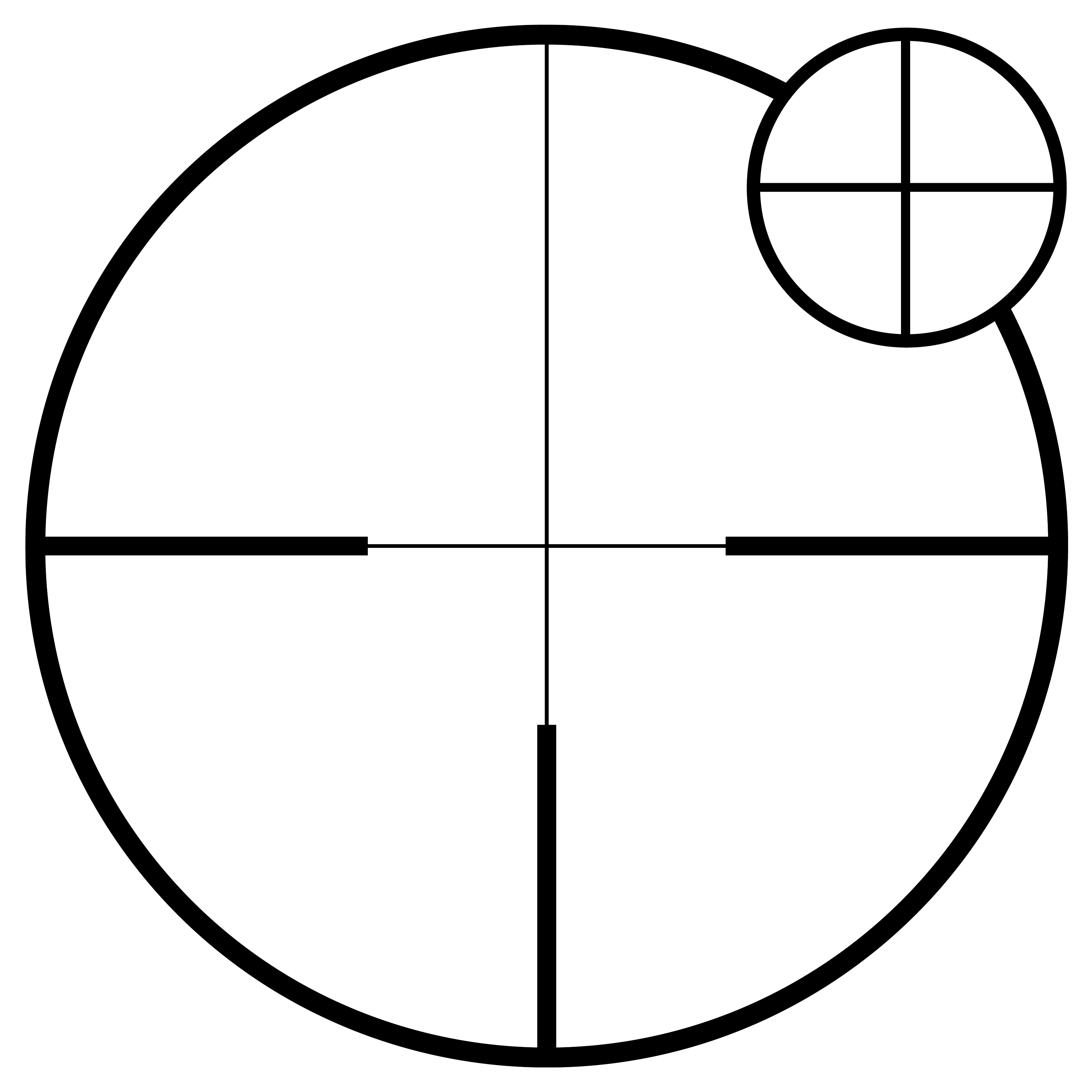 ZEISS V3 Plex-Style #6 reticle close-up diagram