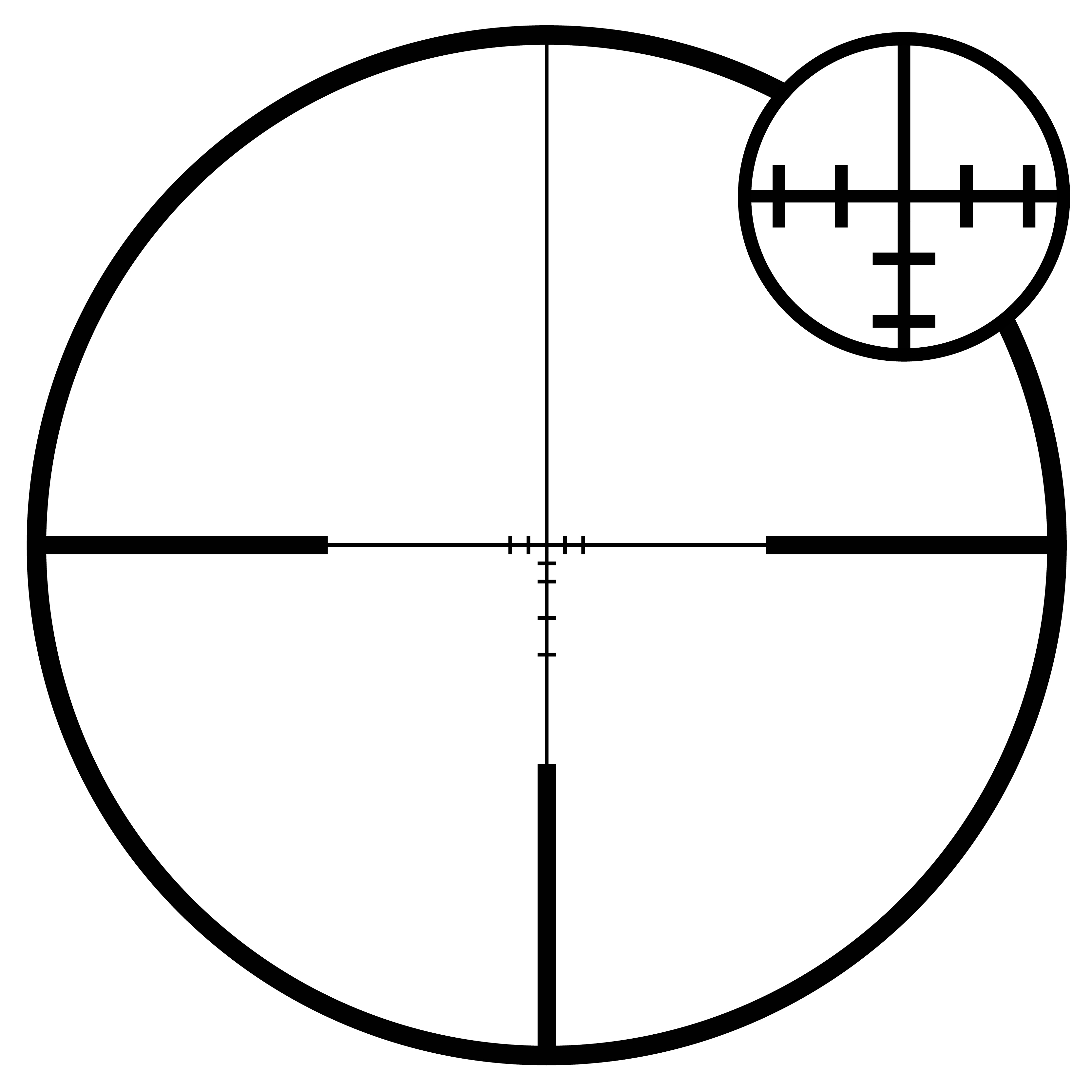 ZEISS V3 XRR eXtended Range Reticle close-up diagram