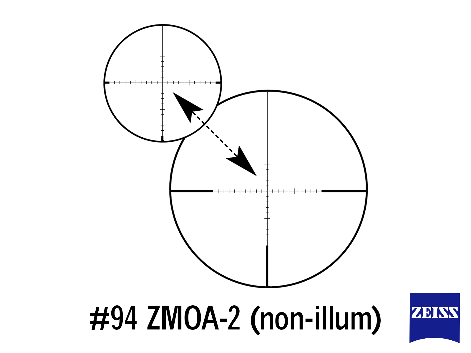 Zeiss #94 ZMOA-2 Reticle for Zeiss Conquest V6 3-18x50 Riflescopes