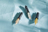 JoWo #6 rose gold-plated, Rhodium-plated 18k gold, and 18k gold nib units