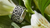 Kanilea Mau Loa band in Argentium Silver