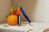Kanilea Blue Moana fountain pen with Mau Loa band, Classic profile, and Argentium Silver clip