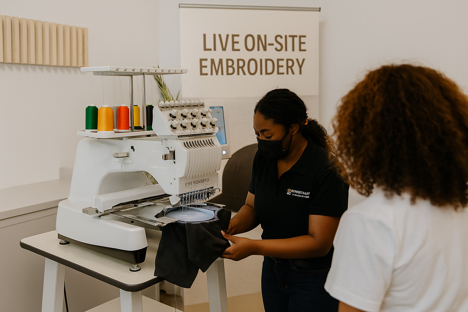 Mobile Embroidery Setup by Raynedazzle