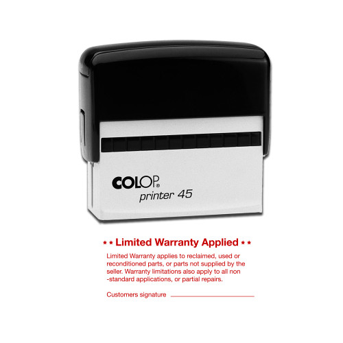 Limited Warranty Stamp