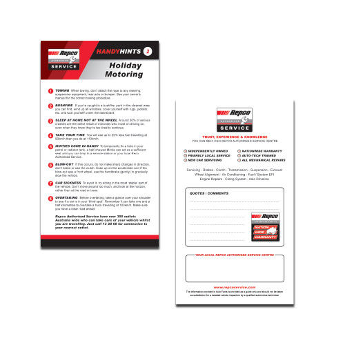 Auto Facts Card