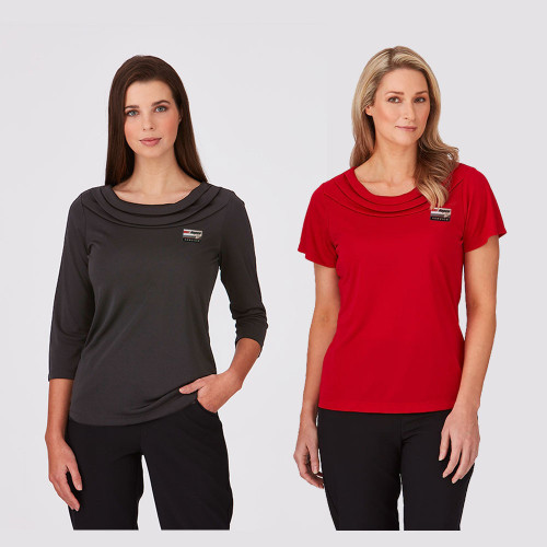 Eva Knit 3/4 Sleeve Charcoal 4XL