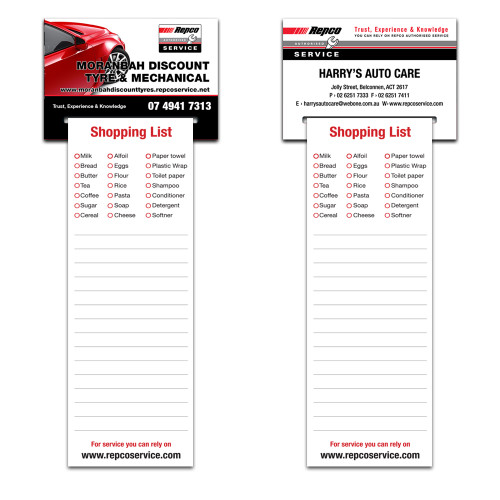 Magnetic Shopping List