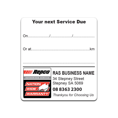 Warranty Label - Basic