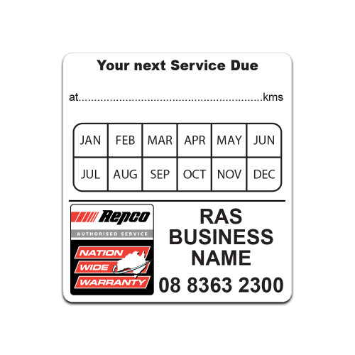 Warranty Label -Table/Phone