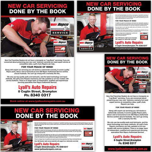 New car Service Flyer