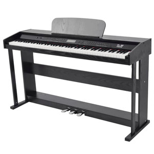 88-Key Digital Piano with Pedals Black Melamine Board A949-70045