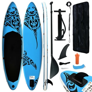  Inflatable Stand Up Paddleboard Set 126"x29.9"x5.9" Blue A949-92738