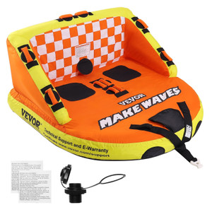 Towable Tube for Boating, 1-2 Riders Inflatable Towable Tubes with Deck Seats and Backrest, 340 lbs E415-CQTLSFDX2R00U07GEV0