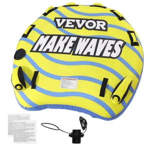 Towable Tube for Boating, 1-3 Riders Inflatable Towable Tube with Bumper Fins, 510 lbs Water Sport  E415-CQTLPDDX3R009ZIE2V0