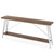 Heavy Duty 70-inch Industrial Brown Wood Top Sofa Table with White Metal Frame Q280-SCTELB1592587