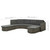 4 Piece Patio Lounge Set with Cushions Poly Rattan Gray A949-312176