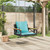 Swing Bench with Cushions Black 24.8"x24.4"x15.7" Poly Rattan A949-368178