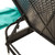 Sun Lounger with Canopy Black Poly Rattan A949-368196