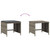 Patio Stools with Cushions 4 pcs Gray 15.7"x15.7"x13.8" Poly Rattan A949-4007485