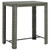 Patio Bar Table Gray 39.4"x23.8"x43.5" Poly Rattan A949-45875