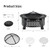 Outdoor Fire Pit with BBQ Grill and High-temp Resistance Finish B593-JV10178