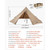 Hot Tent for 2 Persons, Portable Winter Tipi Tent with Stove Jack, Waterproof Camping Tents,  Light E415-RZPJZTXXH000R5C0H001V0