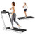 2.25HP 2 in 1 Folding Treadmill with APP Speaker Remote Control-White - Color: White D681-SP37914US-WH