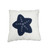 17" Blue and White Linen Throw Pillow N270-364153