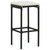 Bar Set Black PE rattan Standard Bar Set Rectangular A949-313473
