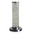 13" Silver Metal Column LED Rope Table Lamp With Clear N270-468733