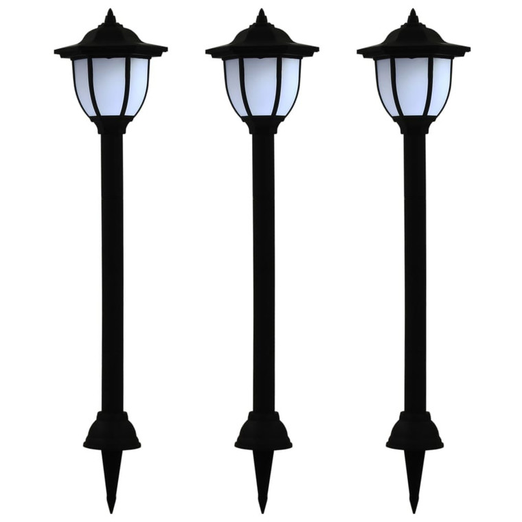 Outdoor Solar Lamps 3 pcs LED Black A949-44471