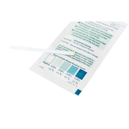 Chematics Alco Screen 02 DOT Alcohol Test Strips (5 Boxes, 120 Tests Total) - 0.02% Saliva Test