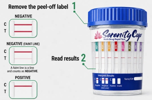 Drug test label Drug test label