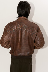 Granny Takes a Trip Mens Granny Upcycled Leather Jacket Hero Shot