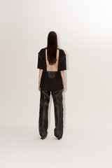 Granny Takes a Trip Womens Leather Braided Top Back Shot