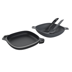 Uco 5 Piece Bamboo Elements Mess Kit - Midnight Grey