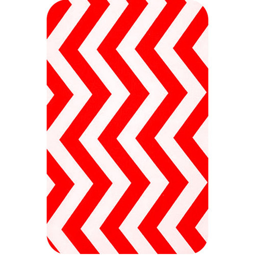 Personalised Luggage Tag - Chevron Red and White