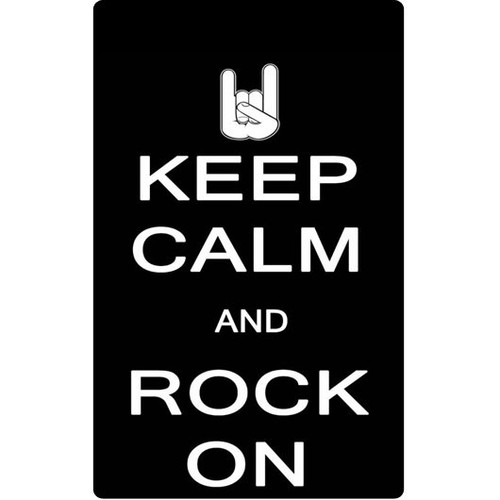 Personalised Luggage Tag - Keep Calm and Rock On