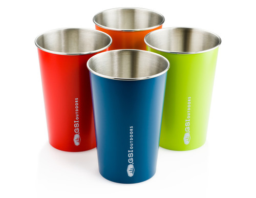 GSI Outdoors -  Glacier Nesting Stainless Steel Pint Set