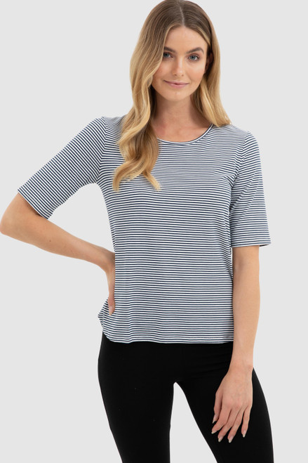 Bamboo Body Sophie Top - White/Navy