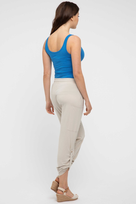 Bamboo Body Pocket Pants - Bone