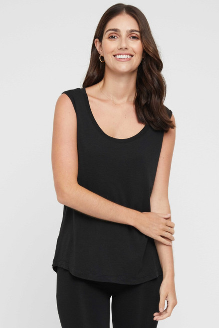 Bamboo Body Classic Scoop Tank - Black