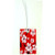 Personalised Luggage Tag - Red Baroque