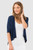 Bamboo Body Drape Cardigan - Navy