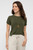 Bamboo Body Shorter Tee - Dark-Olive