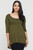 Bamboo Body Hi Lo HemTop - Dark Olive