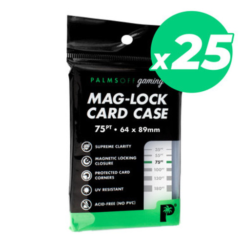 one touch one-touch acrylic card case 75pt magnet lock mag-lock Palms Off Gaming