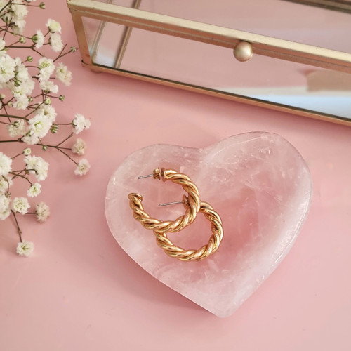 Rose Quartz Heart Bowl