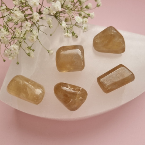 Natural / Real Citrine tumbled stone. Afterpay Australia available.