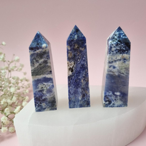 Sodalite Point / Generator / Tower / 4 sides